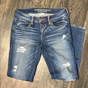 AEO Super Stretch Distressed Jeans